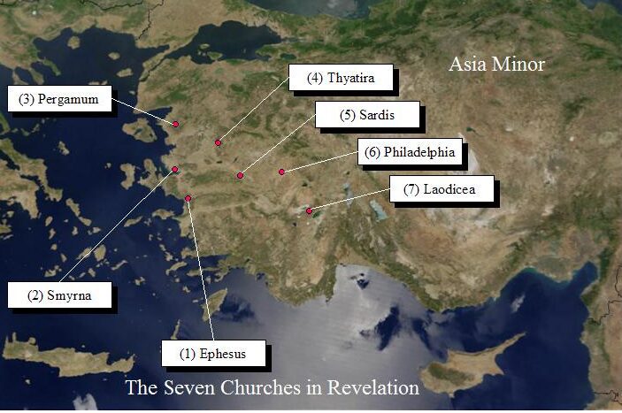 map of the seven churches of revelation