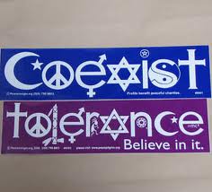 coexist and tolerance = apostasy