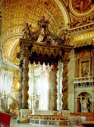 st peters papal altar and baldacchino