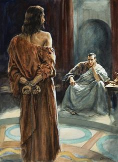 Yesus facing Pilate