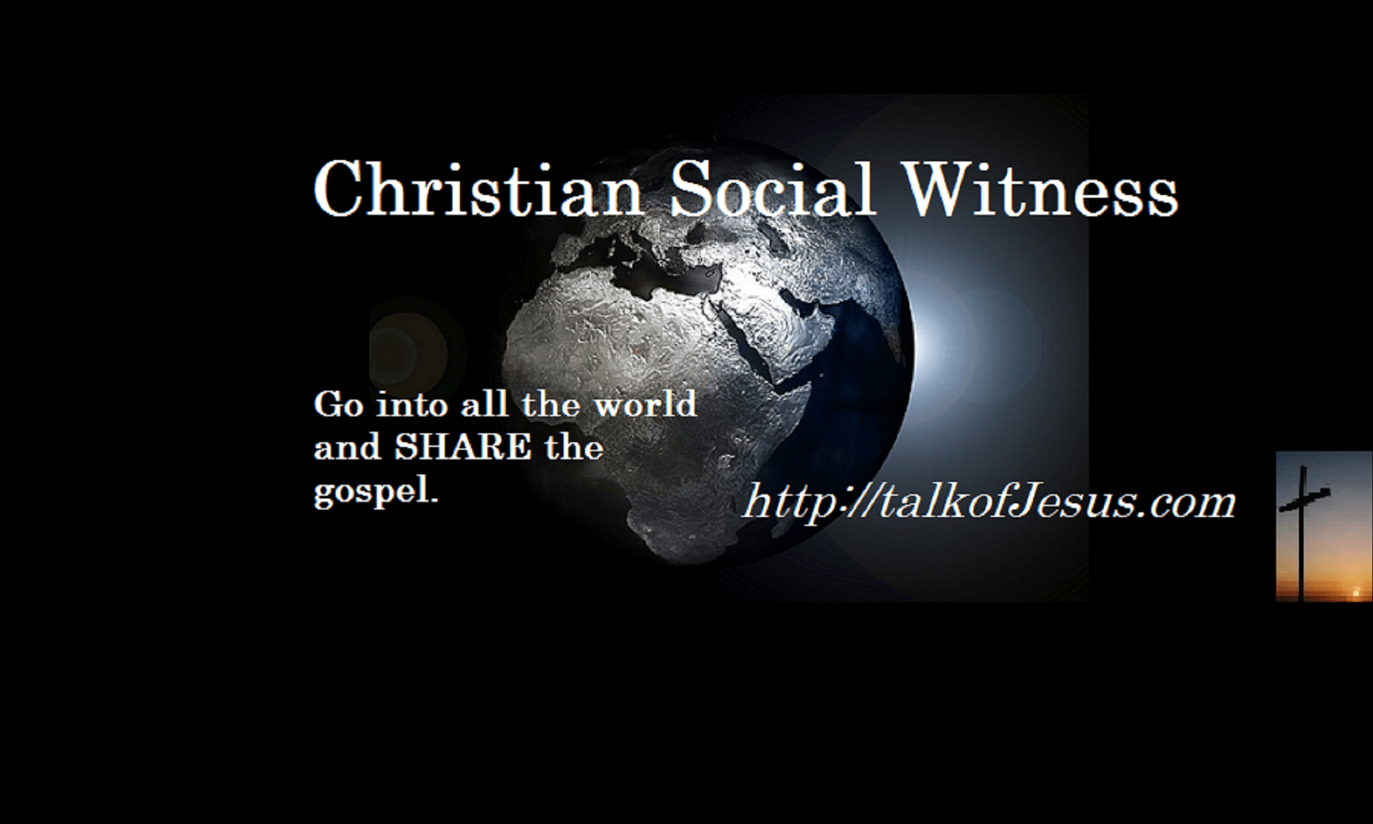 (Go into all the world and) SHARE the Gospel – 2