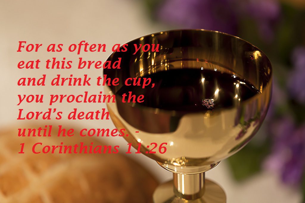 communion cup of wine
