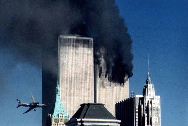 911 attack plane flying into a second world trade center tower