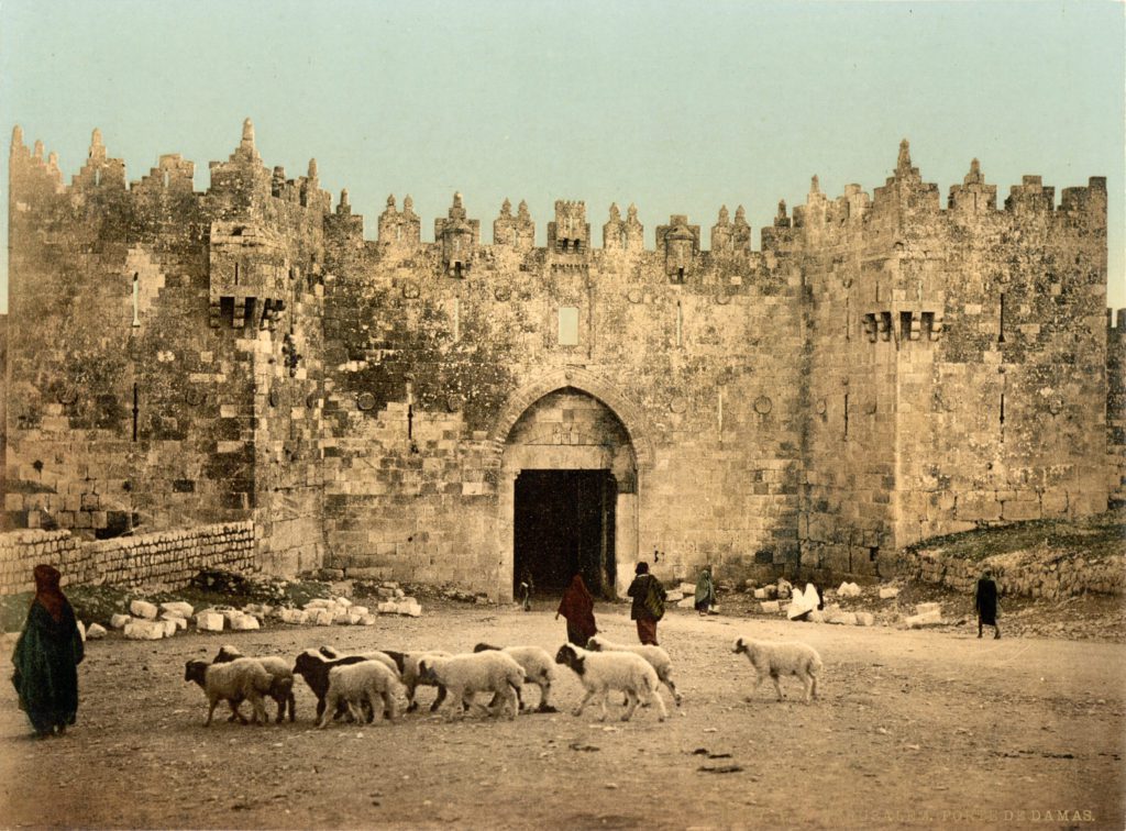 shepherds near Damascus Gate of Jerusalem around 1900
