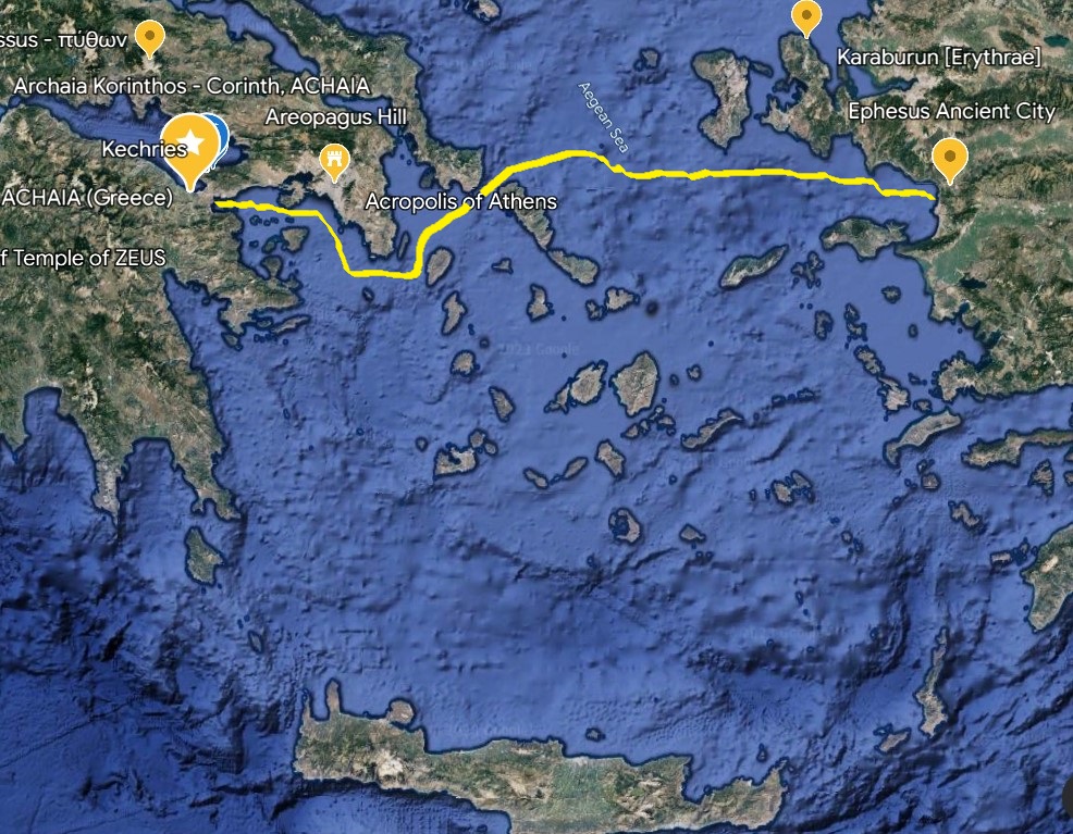 Second missionary journey - Paul returns to Antioch via Ephesus