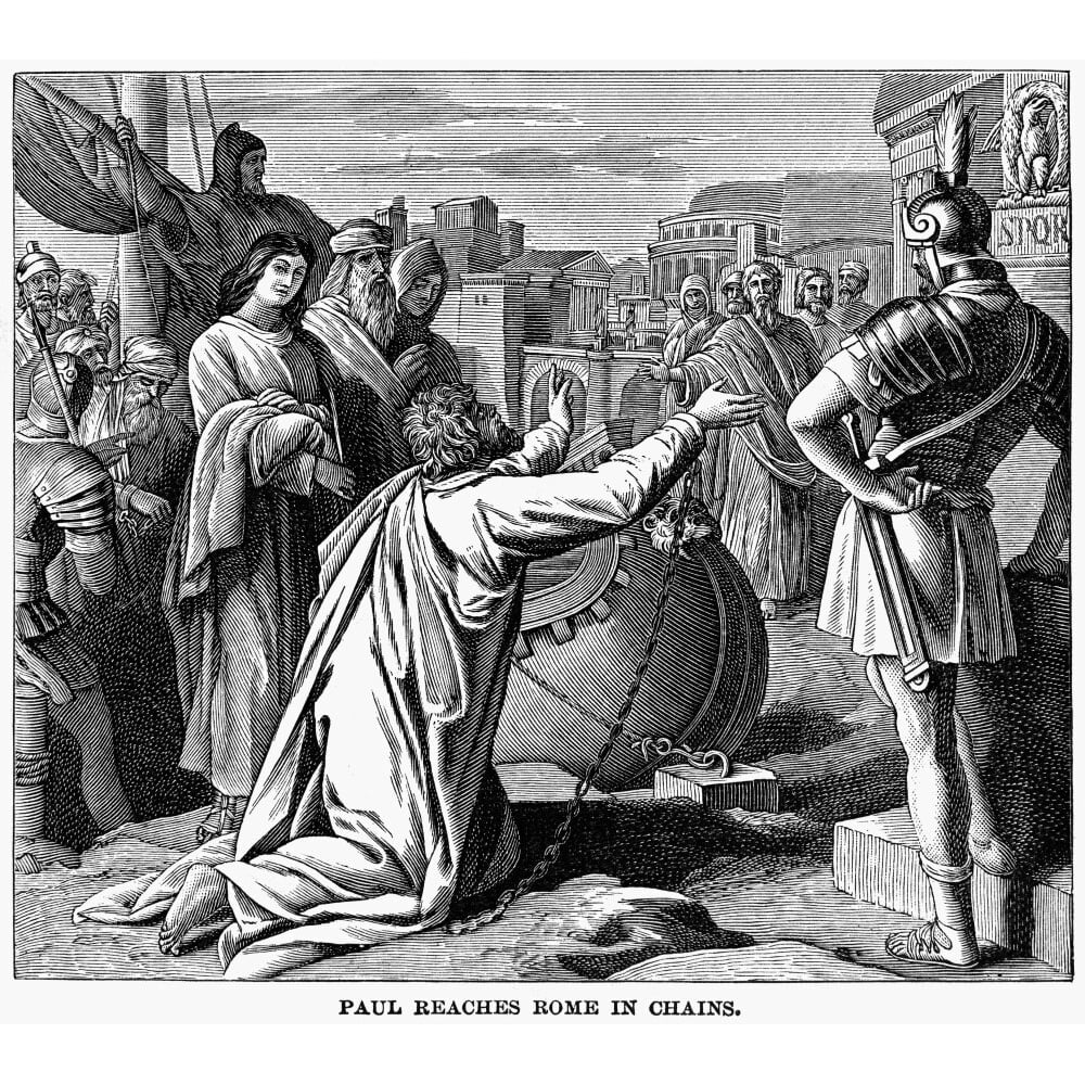 Paul reaches Rome in chains