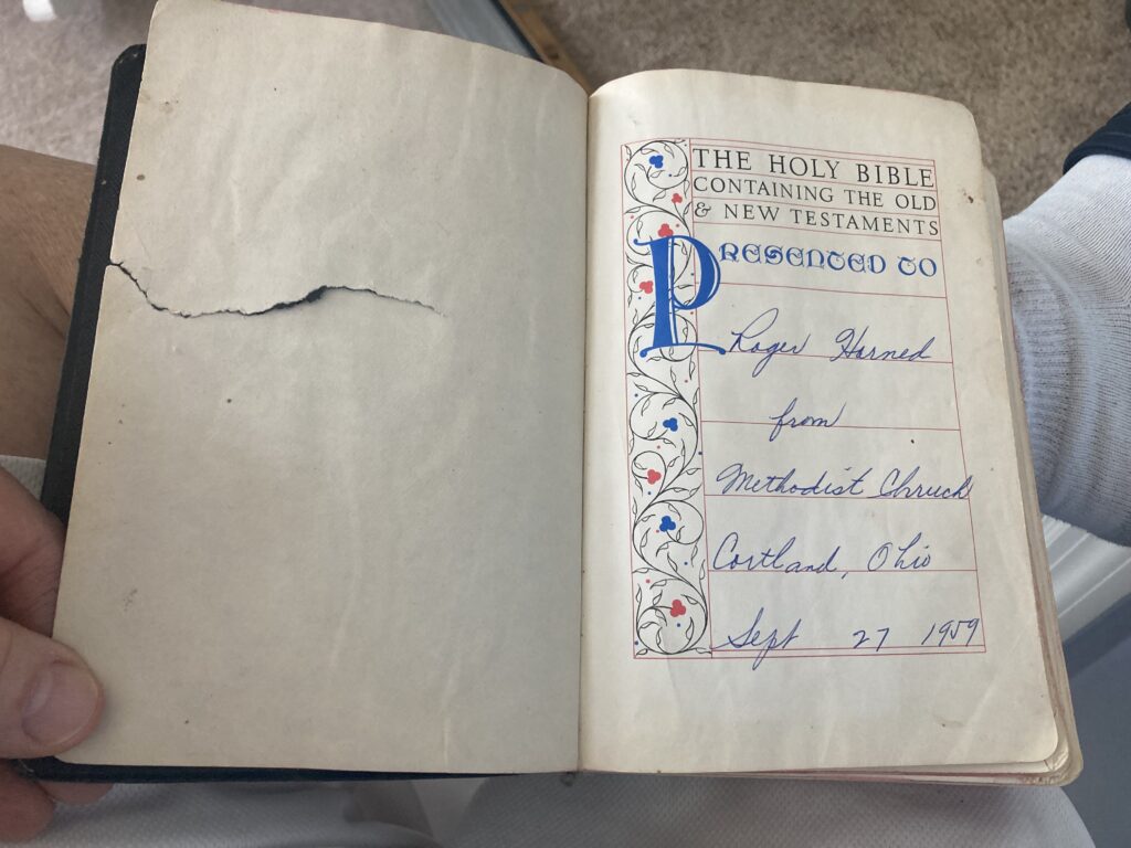 Roger RSv Bible September 27. 1959